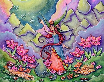 A Magic Moment // Magical/Witch/Fairy/Fantasy//ART PRINT