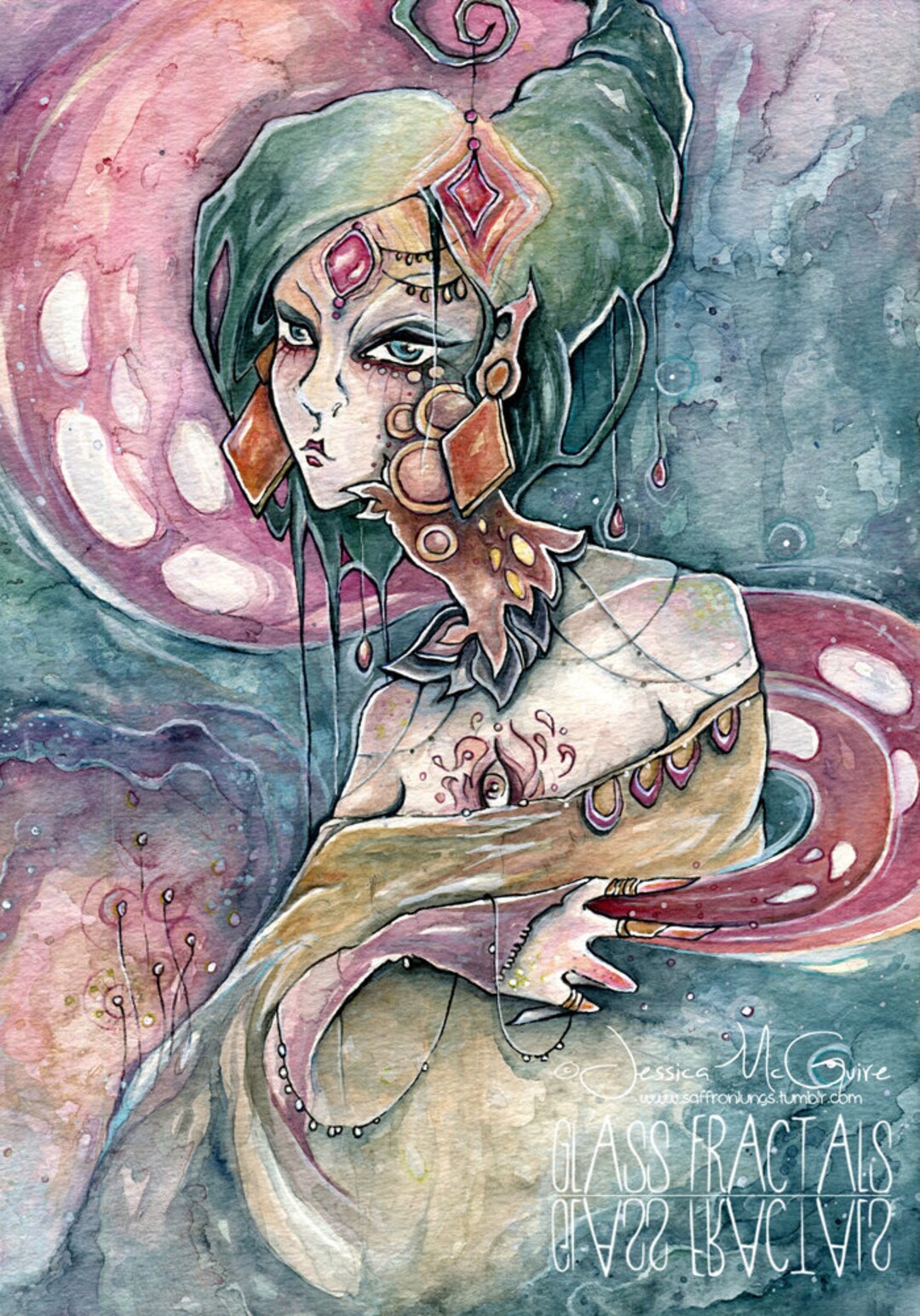 The Weaver // Fantasy/magic/witch/art PRINT Etsy