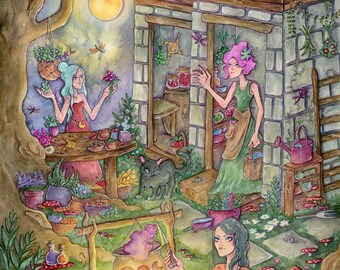 Imbolc - Wheel of the Year // Witch/Magic/Fantasy/ART PRINT