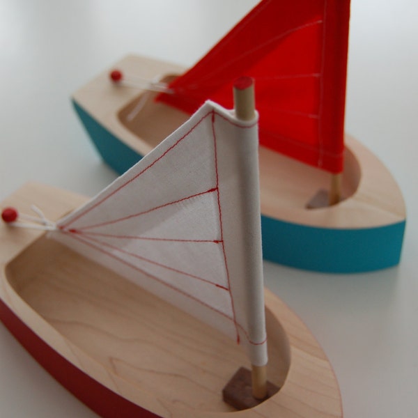 Wooden Toy Sailboat