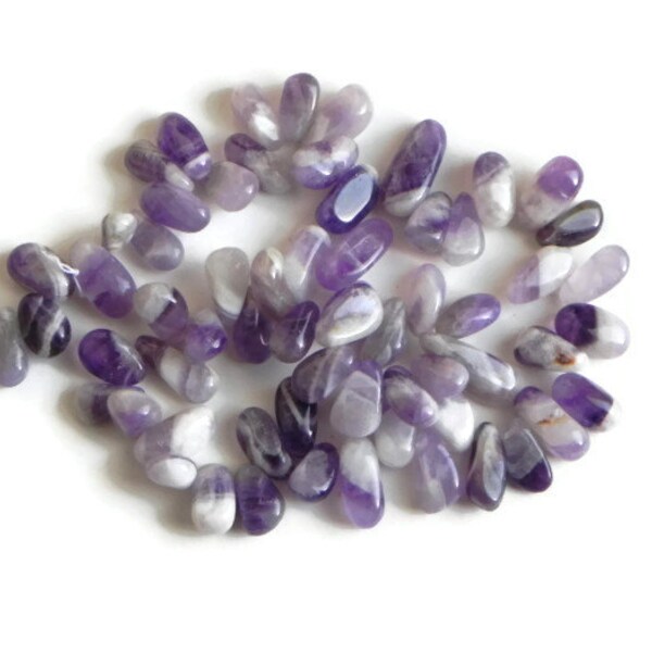 30% off with code, Amethyst gemstone beads, 25 pieces  free form amethyst gemstone beads, rustic Amethyst nugget beads