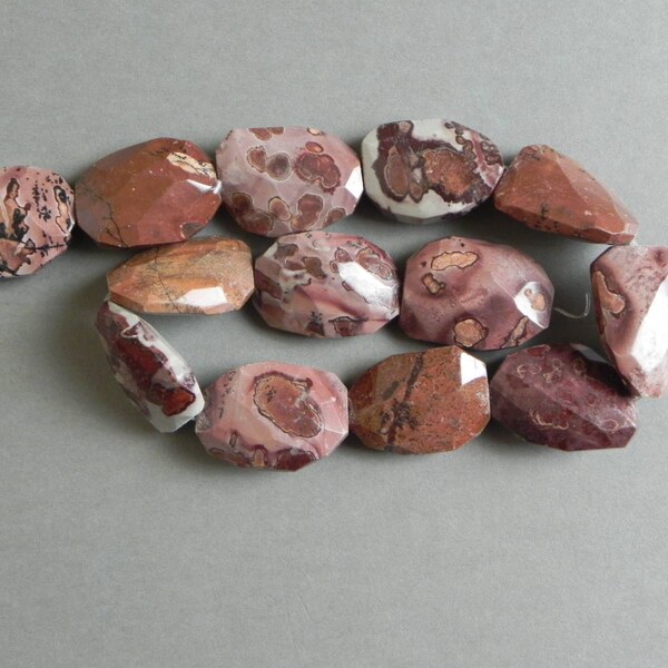 30 % off Sale, Leopard Jasper Edelsteine, 4 Stück Leopard Jasper, erdigen Muster Edelsteine, Muster Jasper Perlen