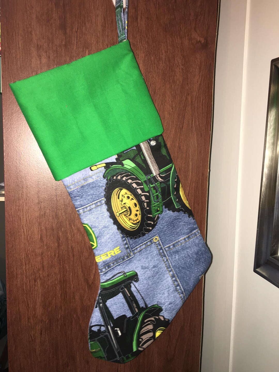 John Deere Christmas Stocking Etsy