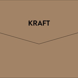 Envelopes  |  Pkt 10  |  Save the Date, Thank You Card, Invitation  |  C6  |  Kraft Brown