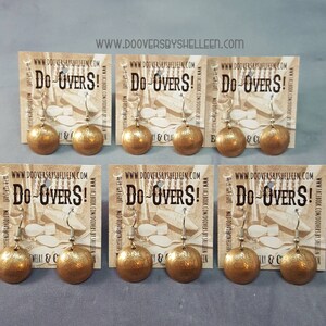 Genuine wheat penny earrings, domed