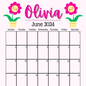 Custom Calendar Templates