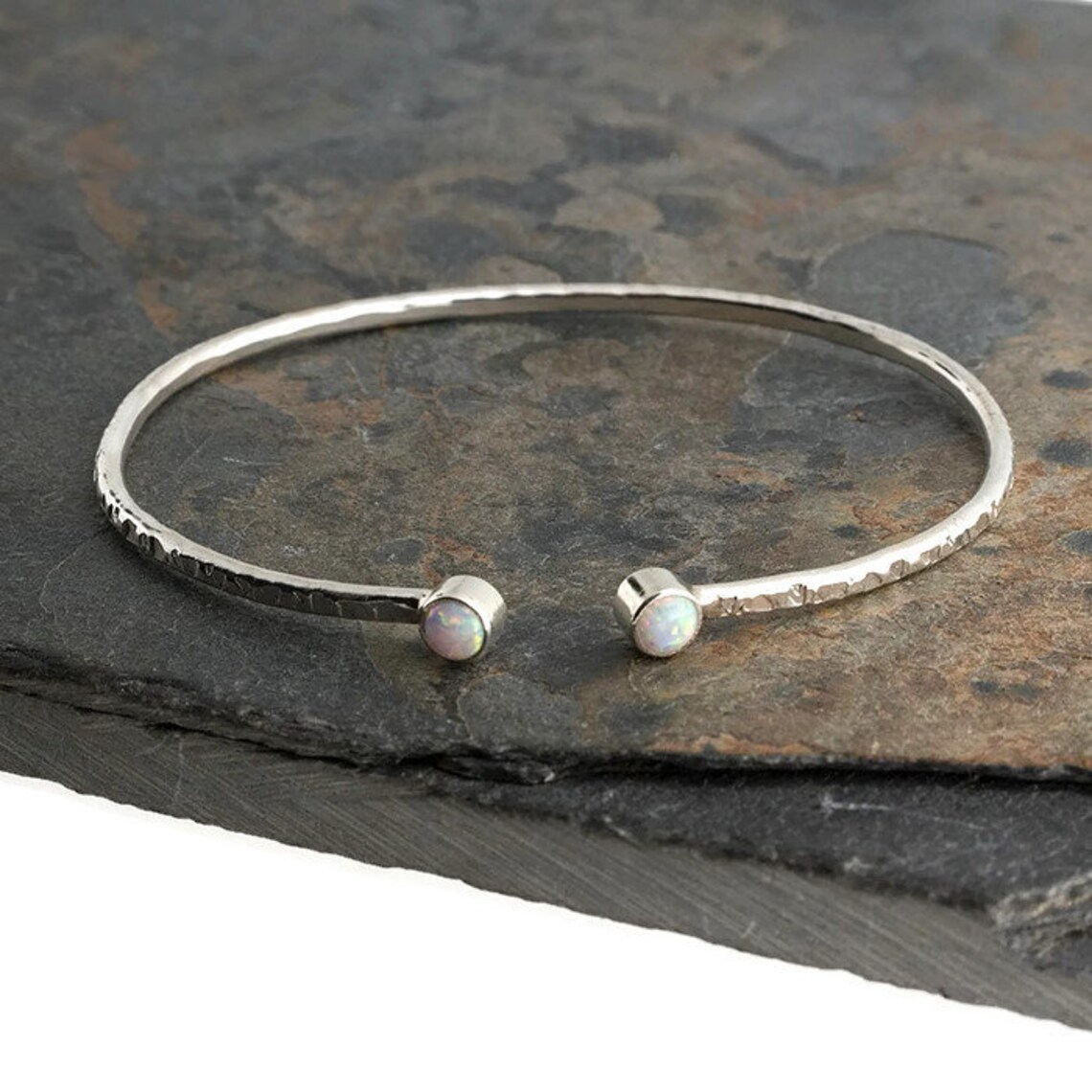 Silver Oval Cuff Bracelet Cuff Bracelet Oval Bracelet 4mm Etsy