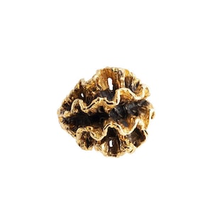 Gold Plated Ring, Sterling Silver Ring, Organic Ring, Handmade Ring, Gold Silver Ring, Statement Ring, Curly Ring, Wedding Ring,