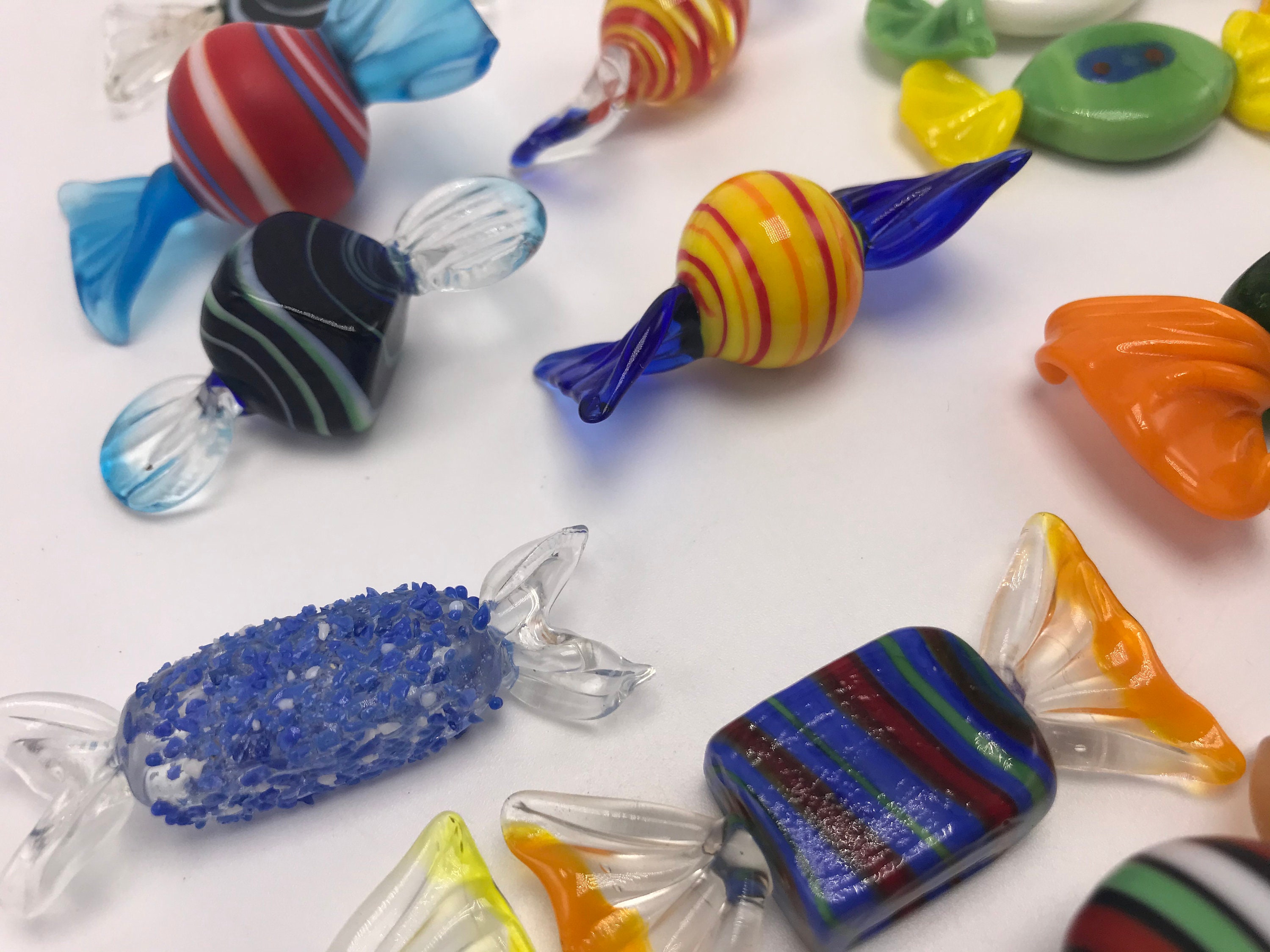 17 Glass Candy Vintage Murano Glass Candies Art Glass Etsy