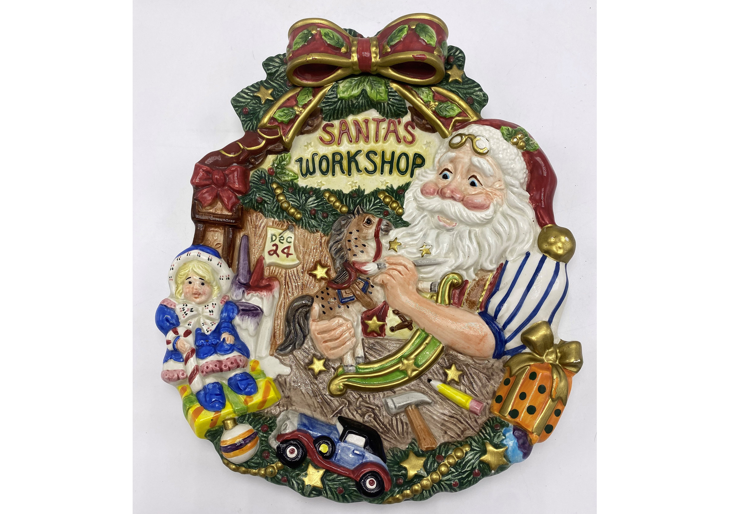 Fitz and floyd santa plate hot sale