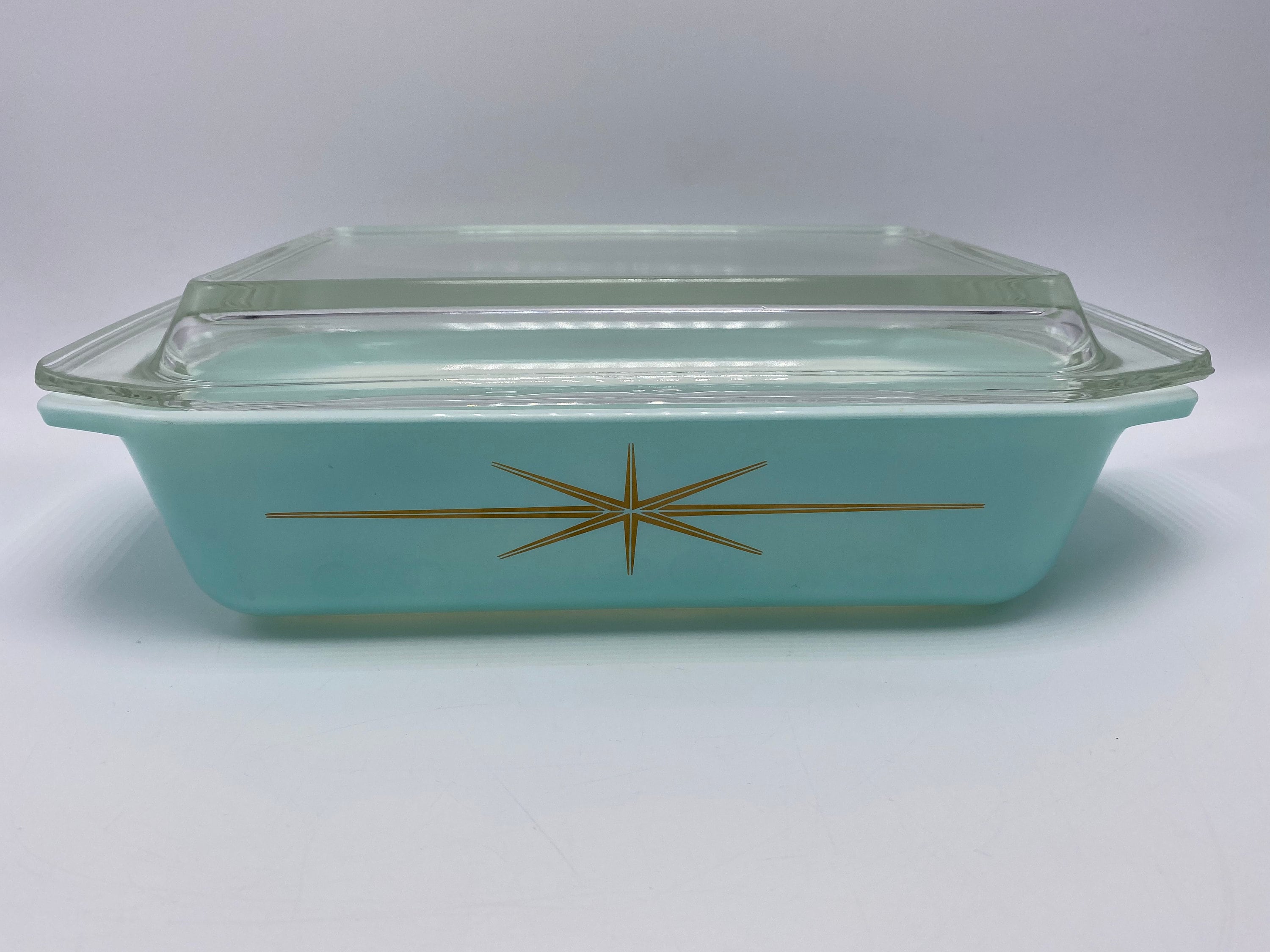 Vintage Rare Pyrex Atomic Starburst Casserole Dish With Lid