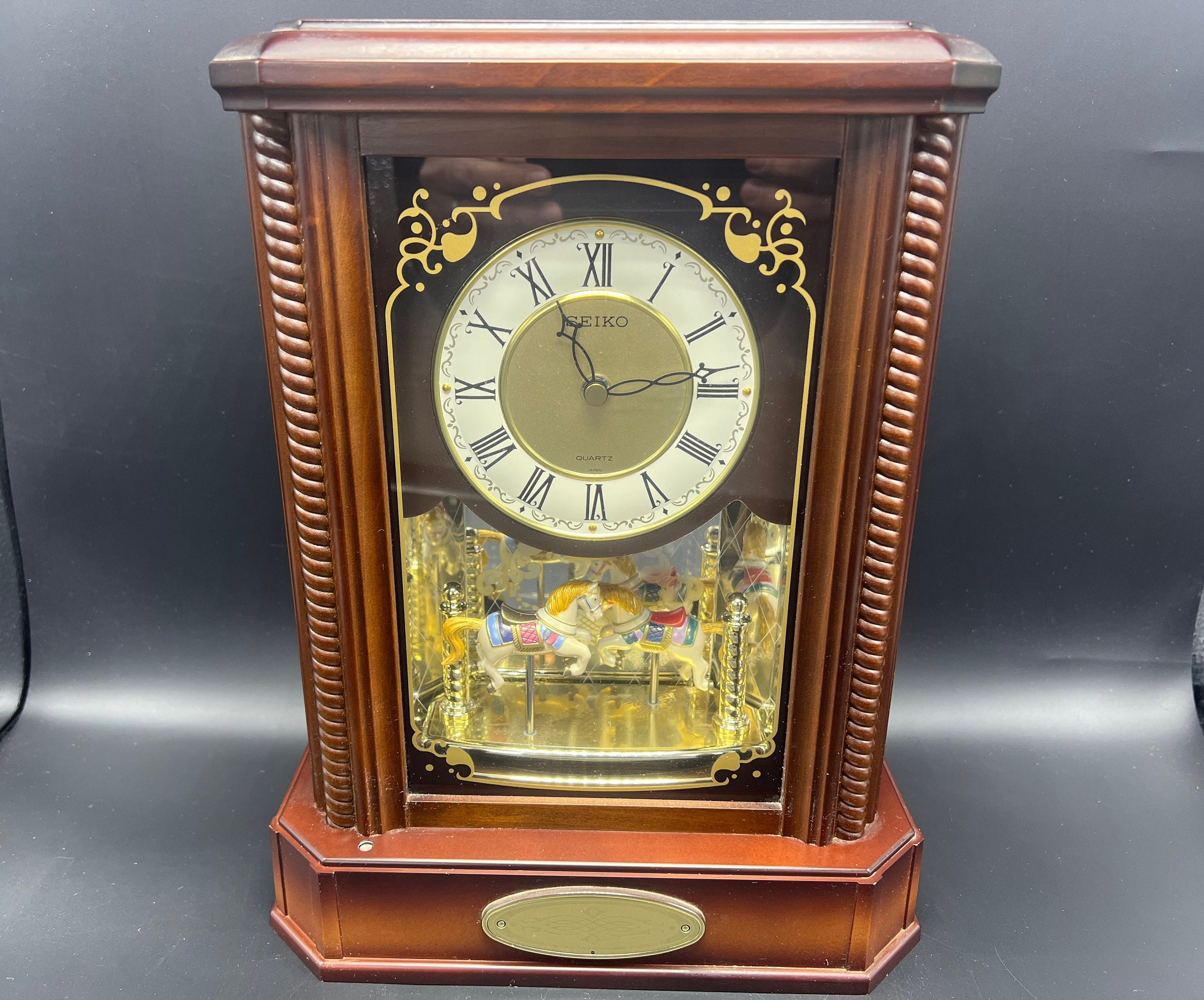 Vintage Musical Horse Carousel Clock Seiko Mantel Shelf - Etsy Canada