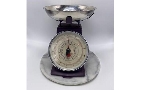 Vintage Food Scale Kitchen Scale Plum Color Vintage Kitchen 