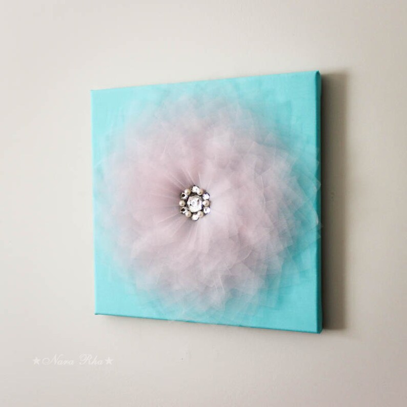 Pink and Blue Flower Wall Hangings Baby Shower Decorations Etsy