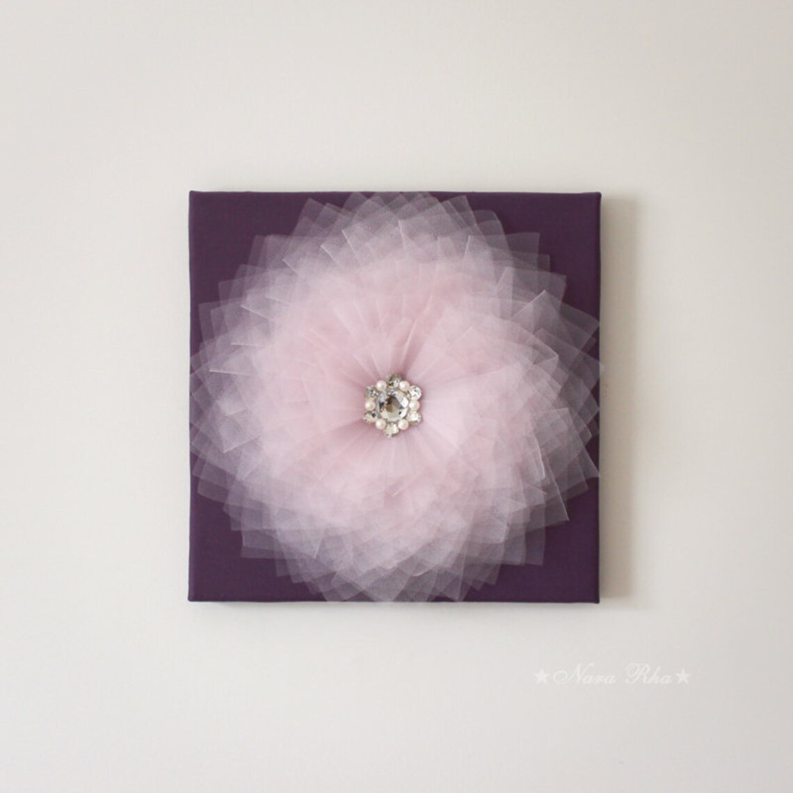 Blush Pink Flower Wall Hangings Pink Wall Decor Floral Art Etsy