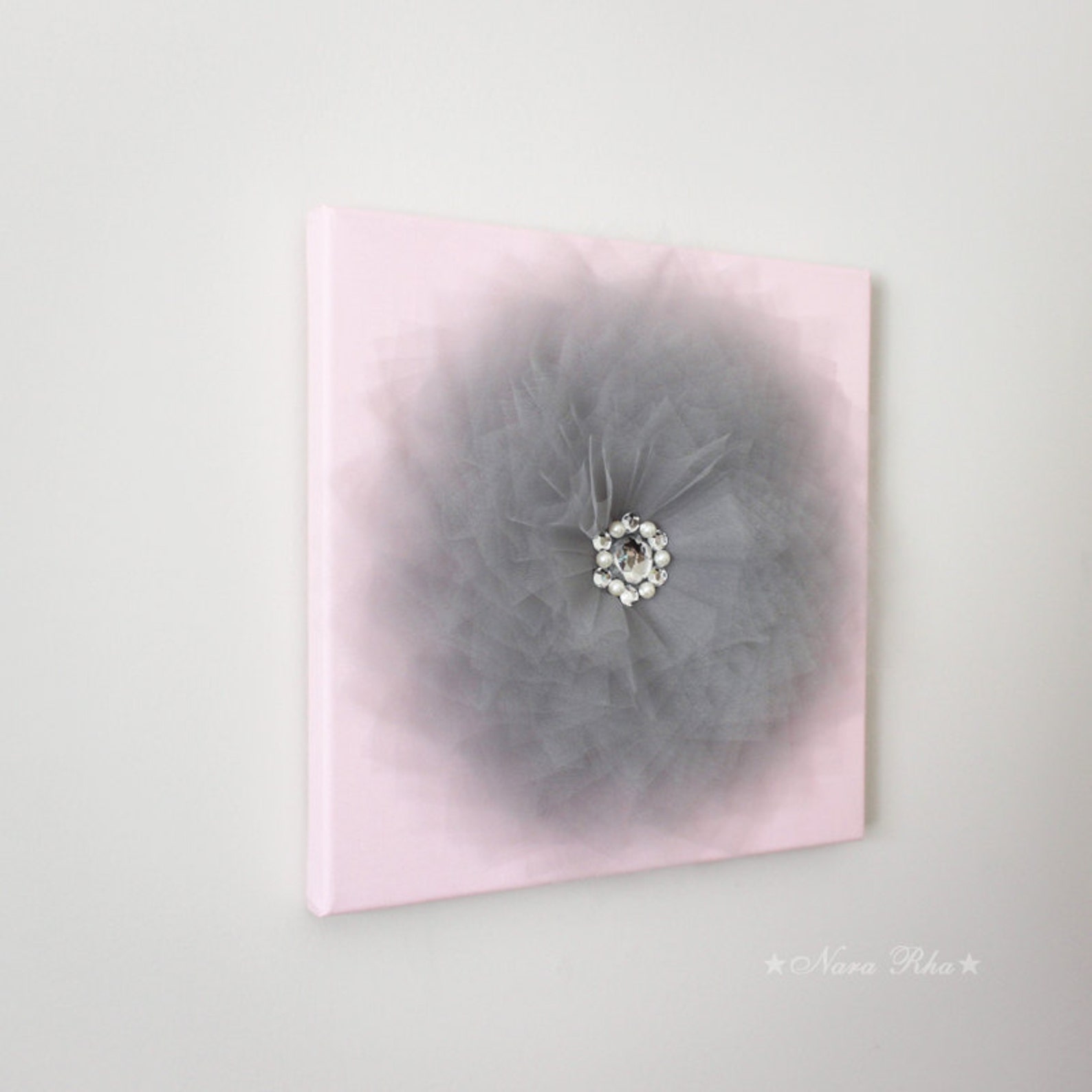 Pink and Grey Wall Decoration for Nursery Pink and Grey Etsy