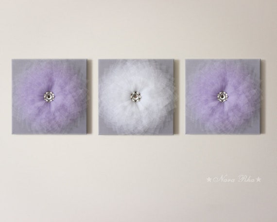 purple nursery wall decor
