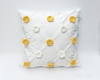 Mini Flower Cushion Cover Pillow Cover Floral Pillow Design