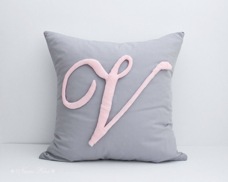 monogrammed pillows etsy