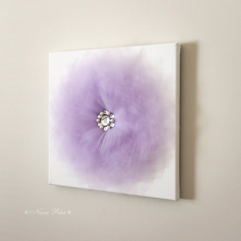 Lavender Flower Wall Art Nursery Wall Decor Lavender and Etsy