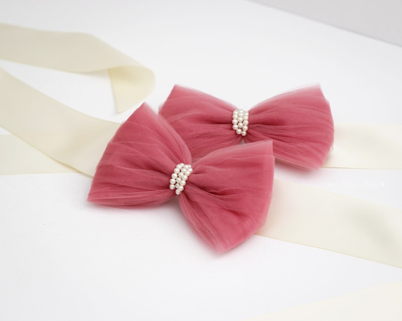 Pink Curtain Tie Backs Two Decorative Tie Backs Curtain Etsy