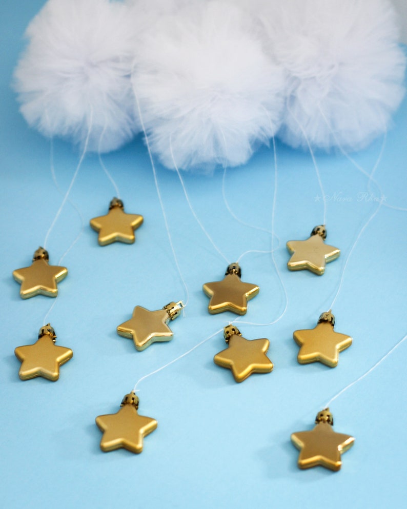 Cloud Mobile Star Mobile Baby Mobile Nursery Mobile Cloud Etsy