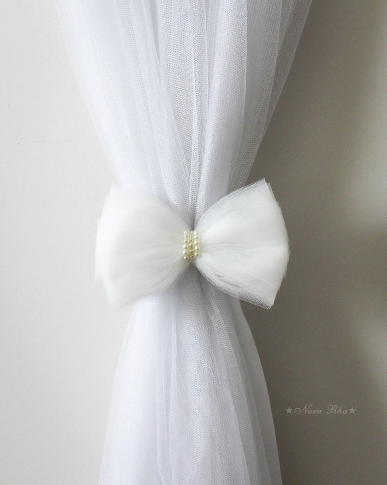 Bow Curtain Tie Backs Pink Bow Tie Backs Curtain Holdback Etsy Canada