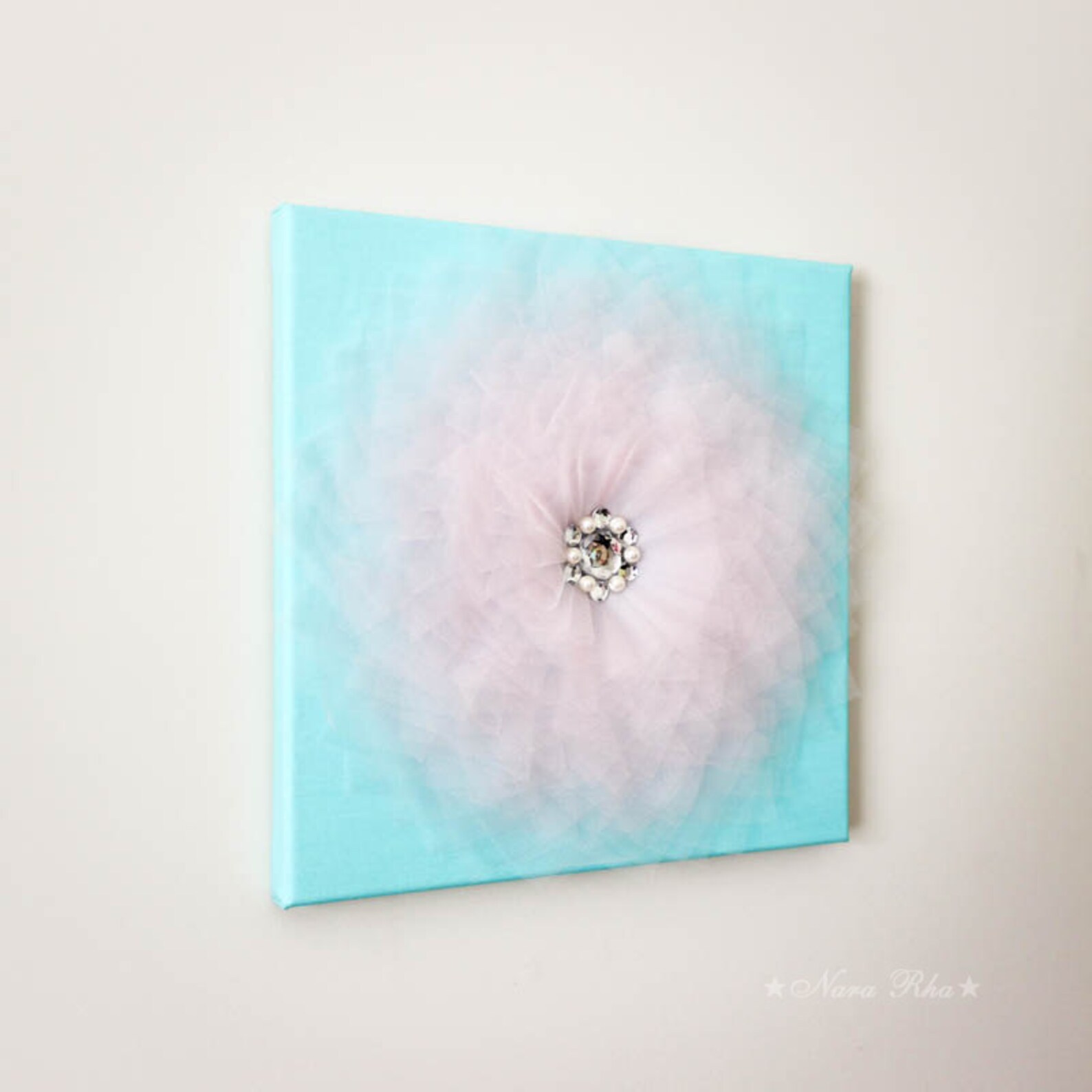 Pink and Blue Flower Wall Hangings Baby Shower Decorations Etsy
