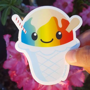 Sticker - Shave Ice Cup - 2.75&quot; x 3&quot;