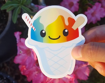 Sticker - Shave Ice Cup - 2.75&quot; x 3&quot;
