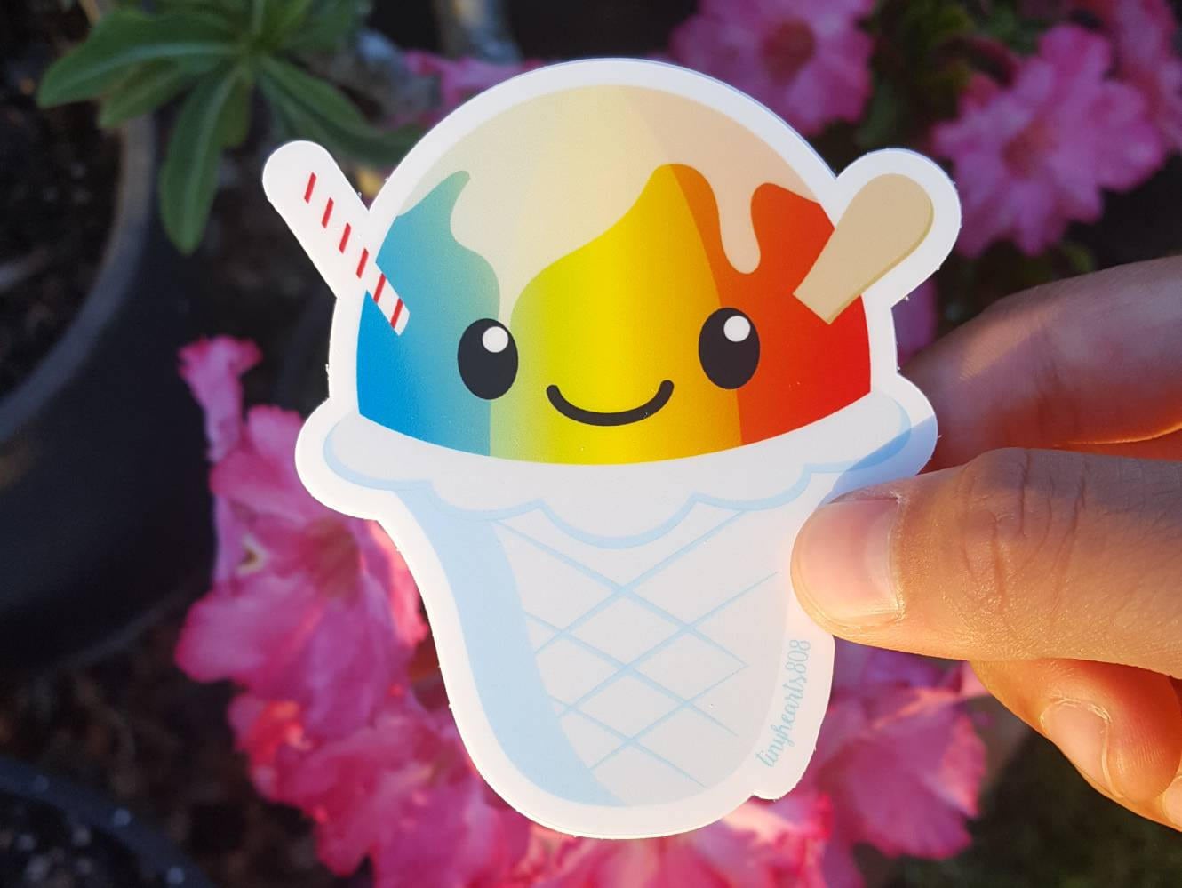 Hawaii Shave Ice Snow Cone Sticker Cute Kawaii 2 75 X Etsy