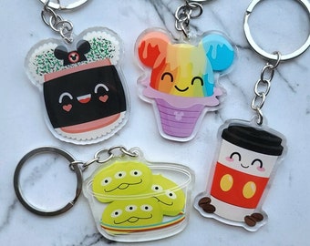 Keychains - 2" Acrylic Disney Snacks