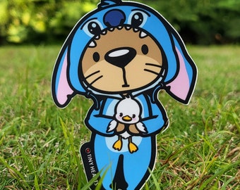 Sticker - Stitch Sea Otter - 2.5" x 3.5"