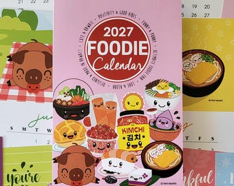 2027 Foodie Desk Calendar - 4x6 (INSERT ONLY)