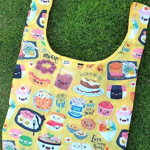 Tote Bag - Yellow Reusable - 26&quot;x20&quot;x5&quot;