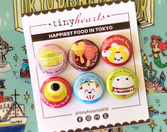 Magnets - Happiest Food in Tokyo inspired by Disney - 1"