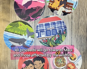 Sticker - Maui Strong Wildfire Fundraiser 3" x 3"