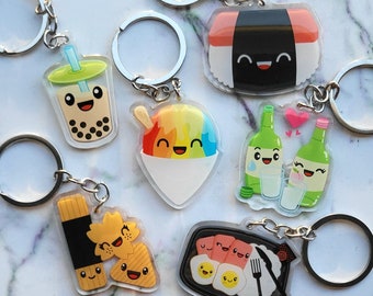 Keychains - 2" Acrylic Hawaii Foodies