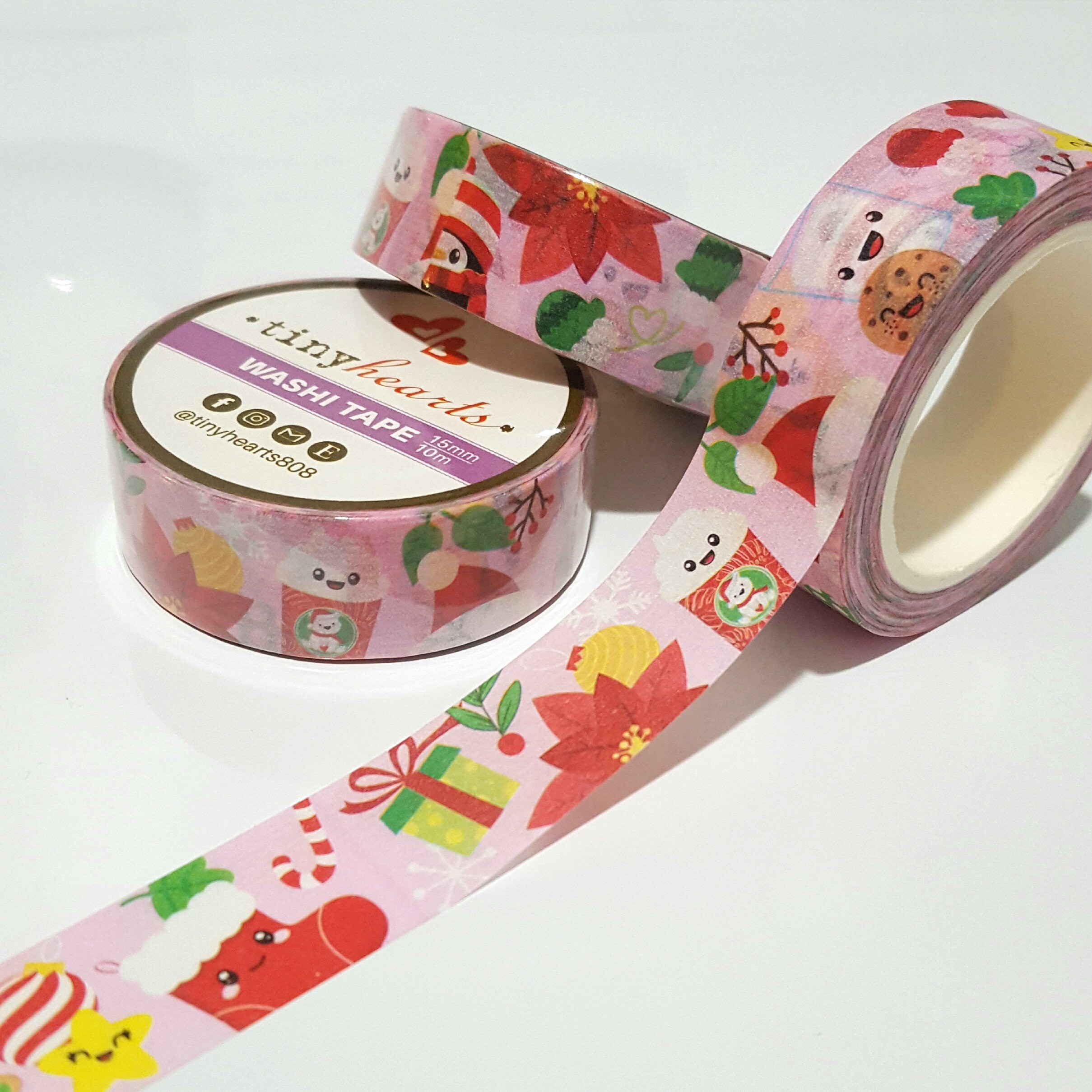 Washi Tape Merry Christmas Gold Foil Angel Present Reindeer Bauble 15mm x 10m Washi Tape Merry Christmas Gold Foil Angel Present Reindeer Bauble 15mm x 10m