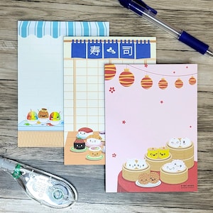 Notepads - Dim Sum, Shave Ice Stand, Sushi Bar