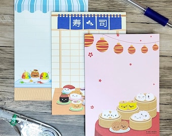 Notepads - Dim Sum, Shave Ice Stand, Sushi Bar