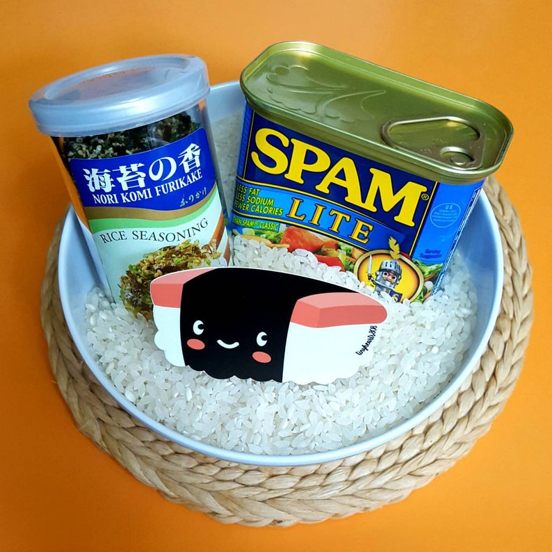 SPAM Musubi Sticker Cute Kawaii 3.25 X 2 Etsy