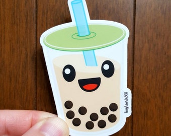 Sticker - Milk Tea and Boba - 2.25&quot; x 3.5&quot;