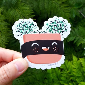 Sticker - Mickey Spam Musubi - 3&quot; x 2.75&quot;
