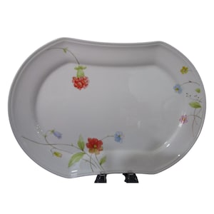 Mikasa Just Flowers Vintage Bone China Oval Serving Platter Retired EUC