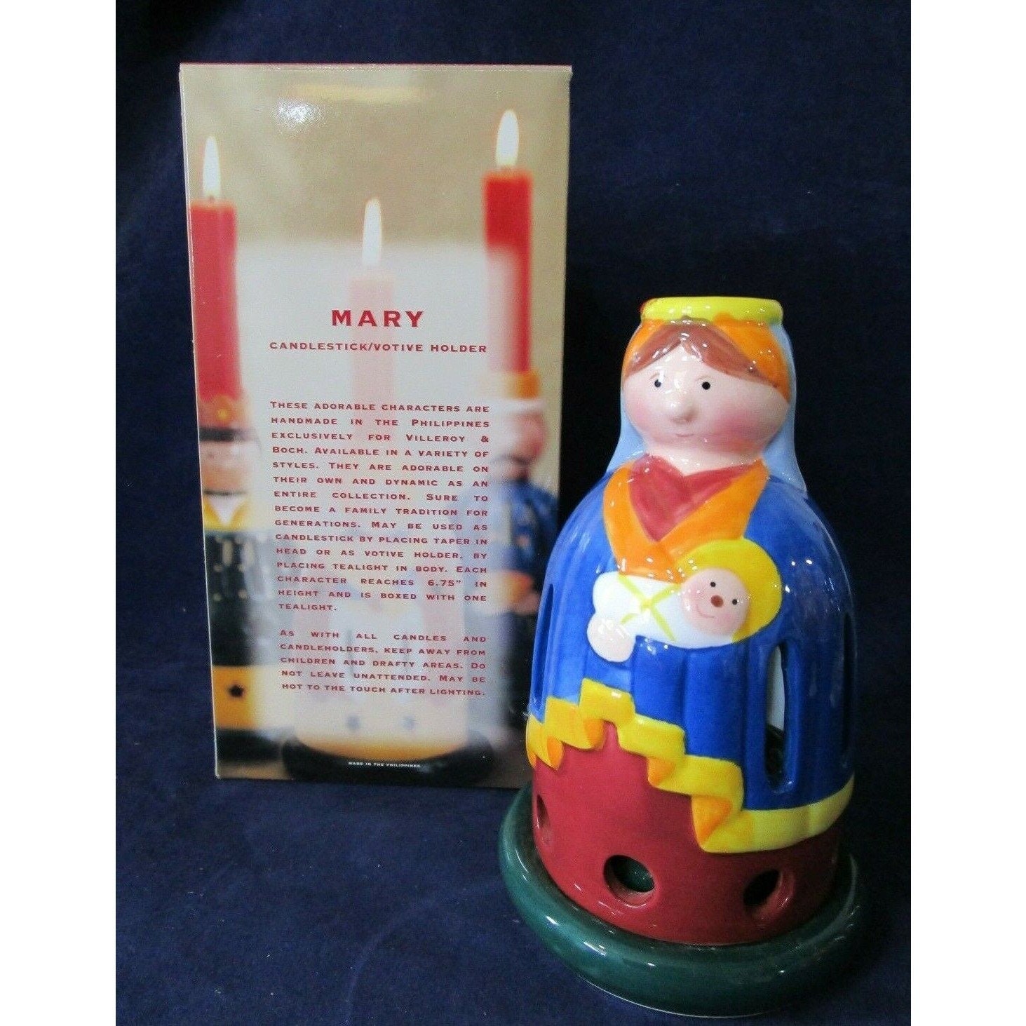 Villeroy & Boch Mary Decolight Two Piece Candlestick Votive Holder GUC IOB  - Etsy