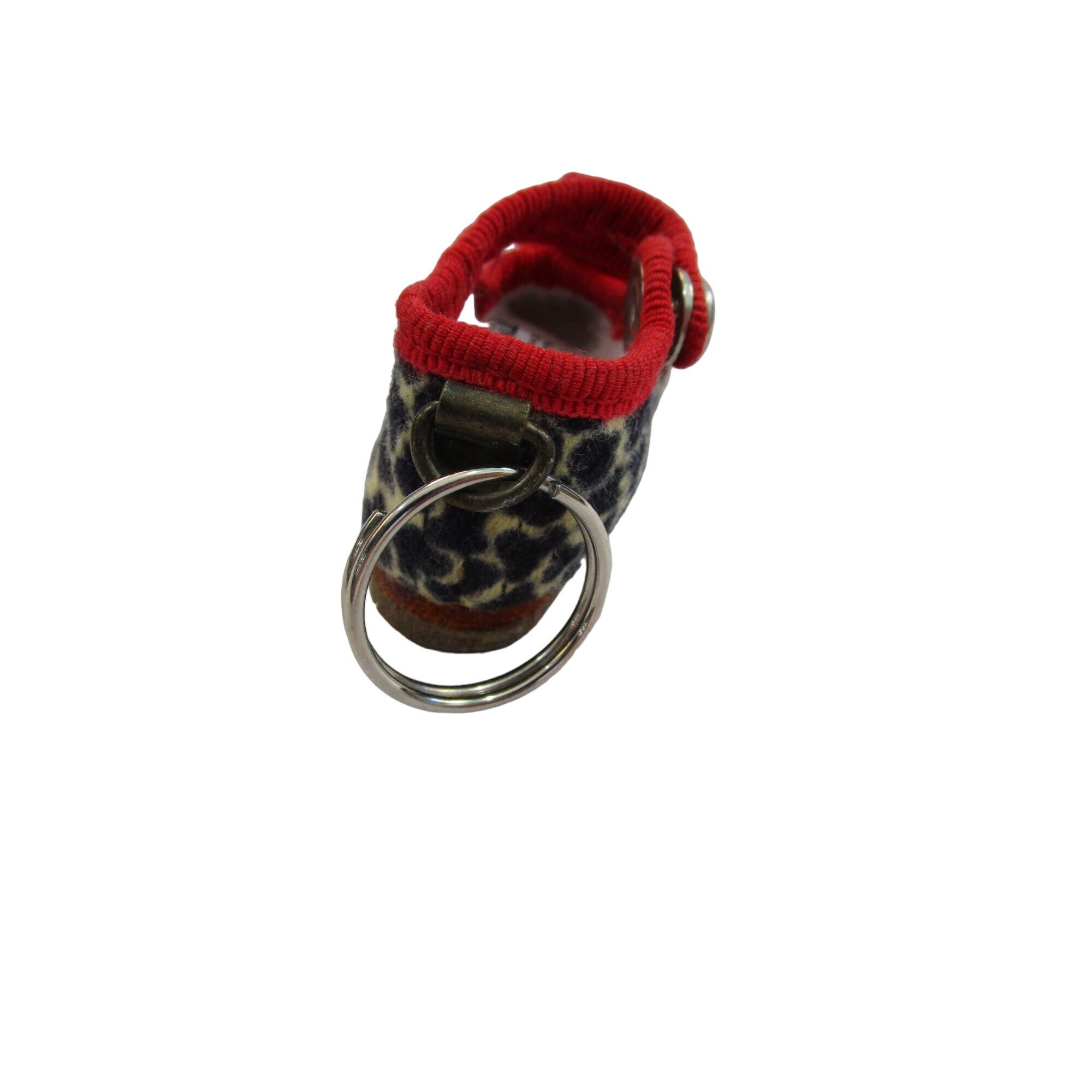 Tiger Finkli Minature Mary Jane Shoe Key Chain Leopard Print