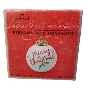Vintage Hallmark Design Your Own Colorful Keepsake Ornament New IOB