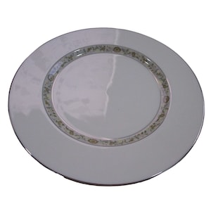 Lenox Springdale Platinum Trim Dinner Plate Retired EUC