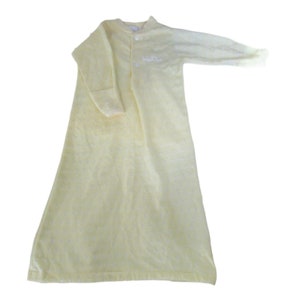 Vintage Baby Dior Layette Gelb Weiß Kordelzug-Unterteil, bis zu 13 Pfund, hergestellt in den USA